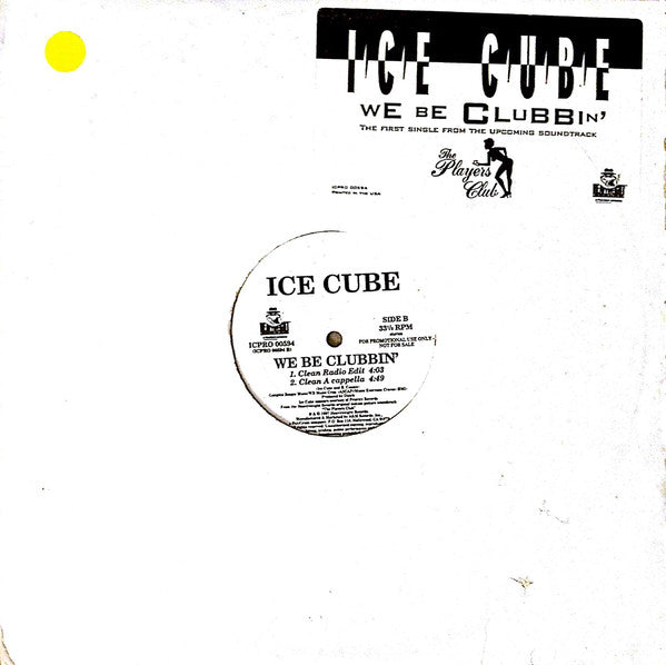 Ice Cube - We Be Clubbin' (12", Promo)