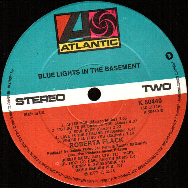 Roberta Flack : Blue Lights In The Basement (LP, Album)