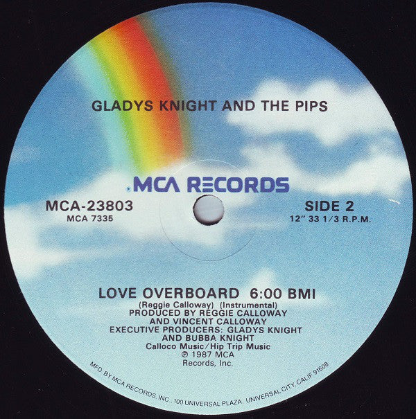 Gladys Knight And The Pips - Love Overboard (Extended Version) (12", Glo)