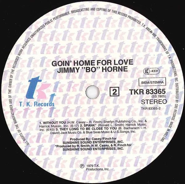 Jimmy "Bo" Horne - Goin' Home For Love (LP, Album)
