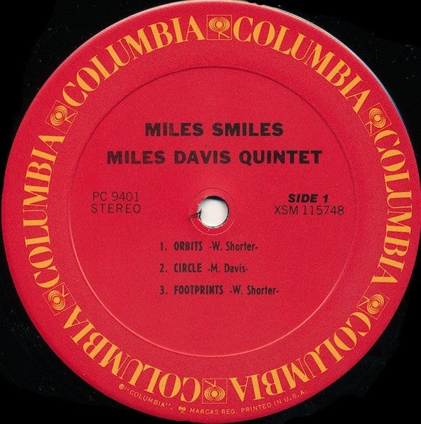 The Miles Davis Quintet : Miles Smiles (LP, Album, RE)