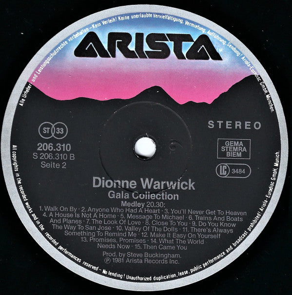 Dionne Warwick : Gala Collection (LP, Comp)