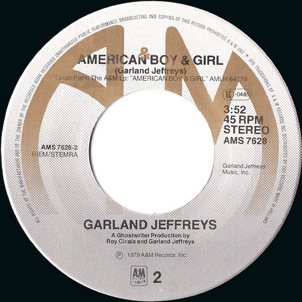 Garland Jeffreys - Matador (7", Single, Haa)