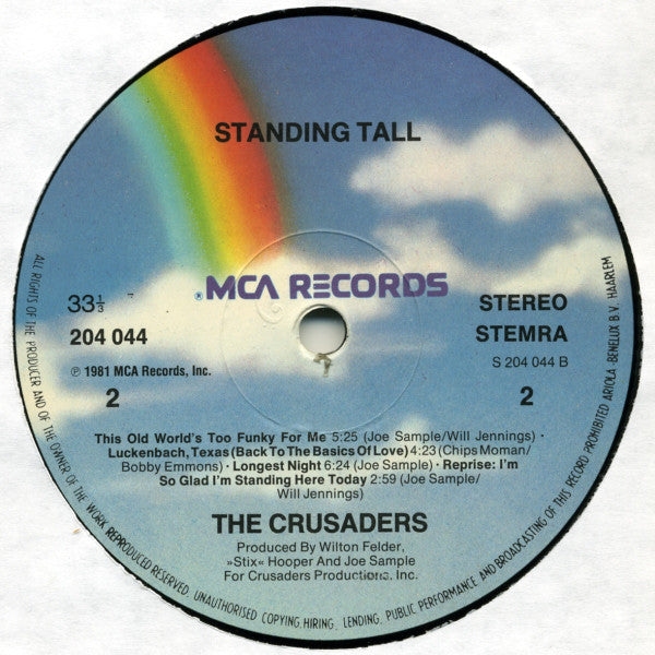 The Crusaders - Standing Tall (LP, Album)