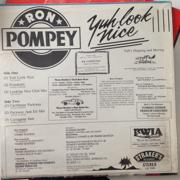 Ron Pompey : Yuh Look Nice (LP)