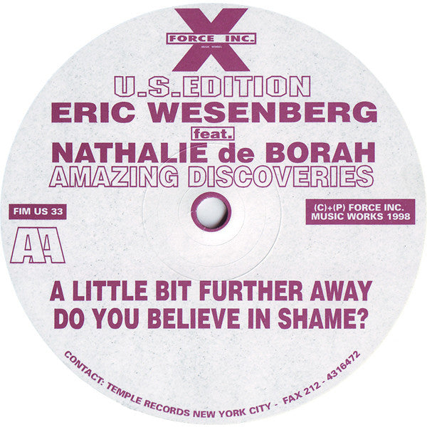 Eric Wesenberg* Feat. Nathalie De Borah - Amazing Discoveries (12")