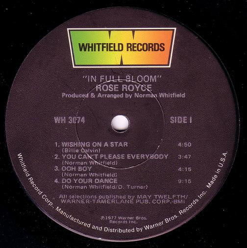 Rose Royce - In Full Bloom (LP, Album, Los)