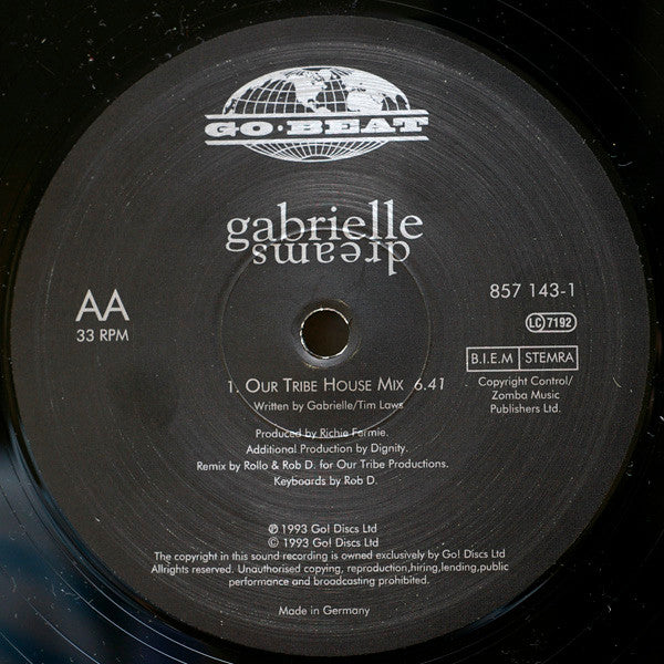 Gabrielle : Dreams (12", Single)