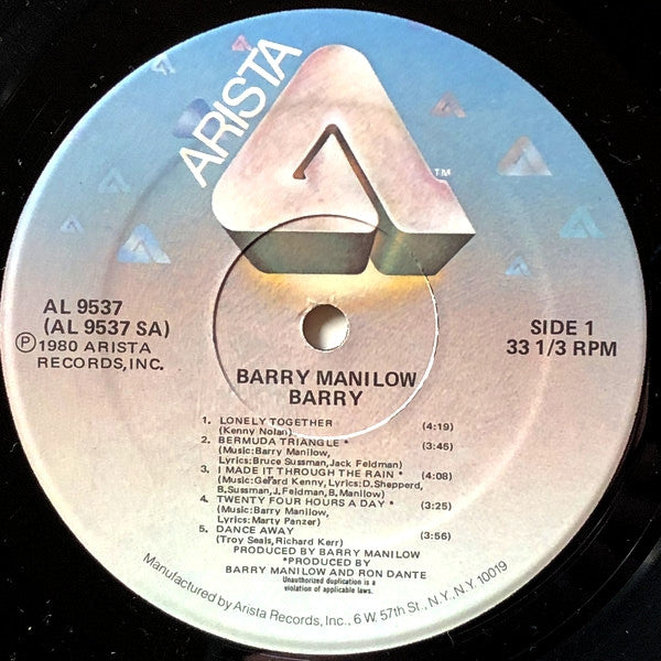 Barry Manilow : Barry (LP, Album)