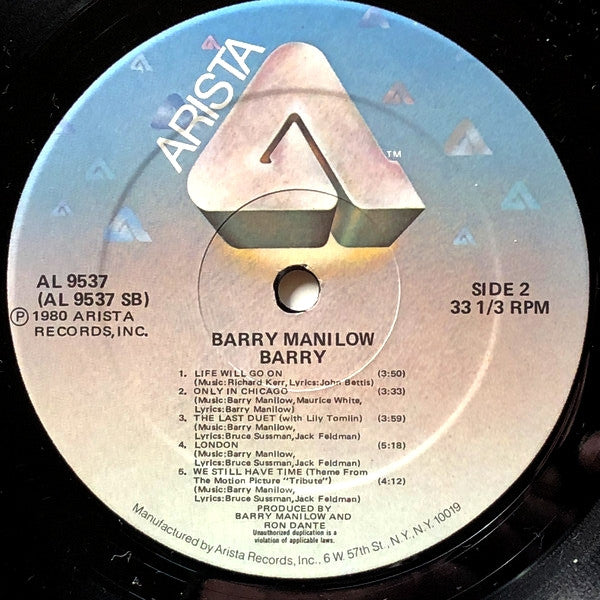 Barry Manilow : Barry (LP, Album)