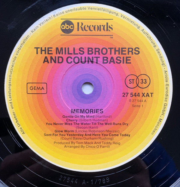 Mills Brothers* & Count Basie : Memories (LP, Comp)