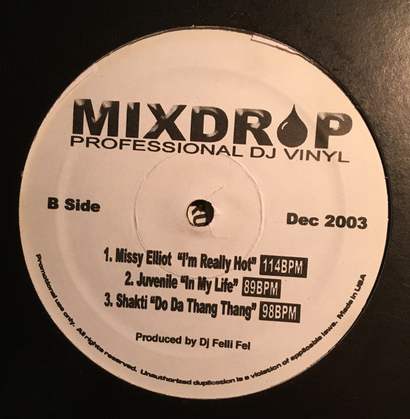 Various - MIXDROP Professional DJ Vinyl (12", Promo)