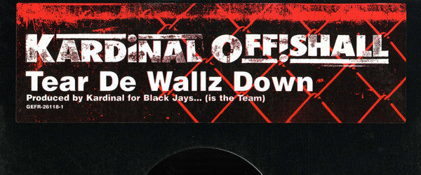 Kardinal Offishall - Tear De Wallz Down (12", Promo)