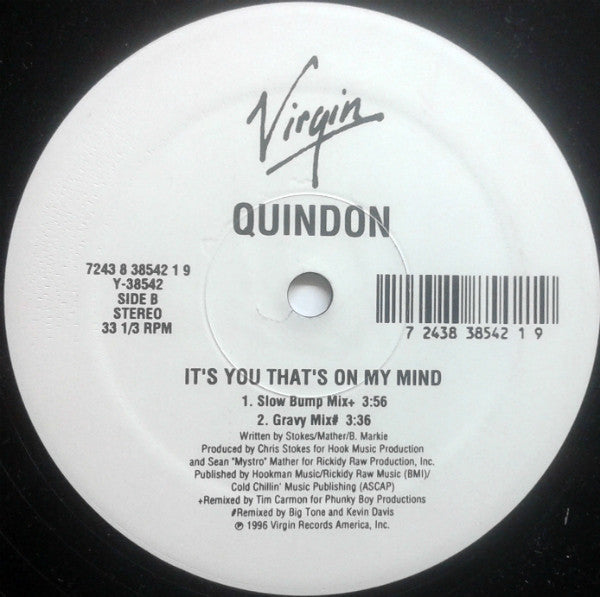 Quindon - It's You That's On My Mind (12")