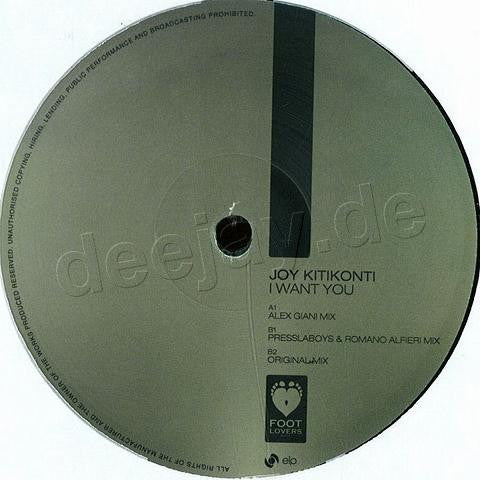 Joy Kitikonti : I Want You (12")