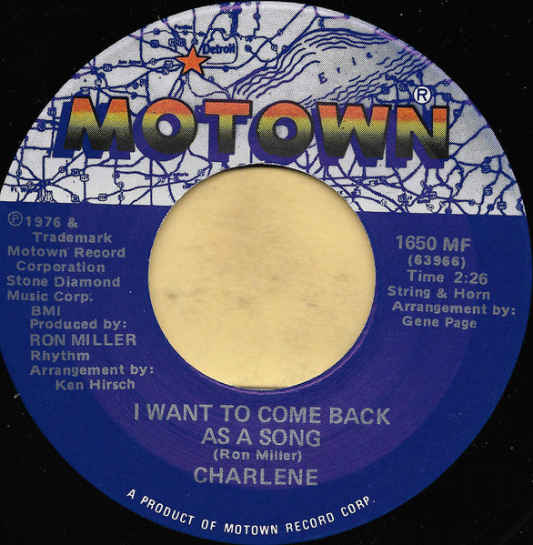 Charlene & Stevie Wonder - Used To Be (7", Single)