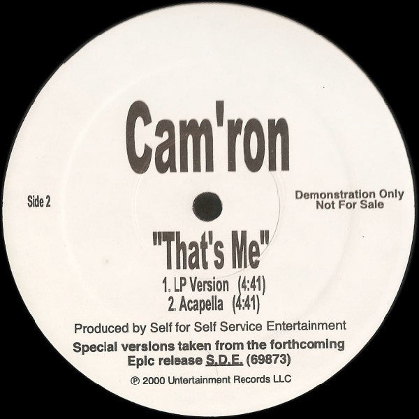 Cam'ron - That's Me (12", Single, Promo)