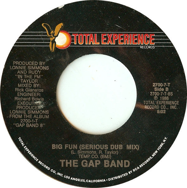 The Gap Band - Big Fun (7", Single, Styrene)
