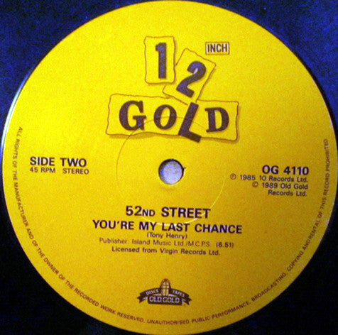 52nd Street - Tell Me (How It Feels) / You're My Last Chance (12")