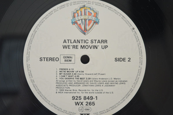 Atlantic Starr - We're Movin' Up (LP, Album)