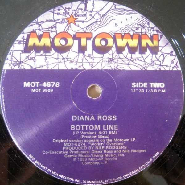 Diana Ross - Bottom Line (12")