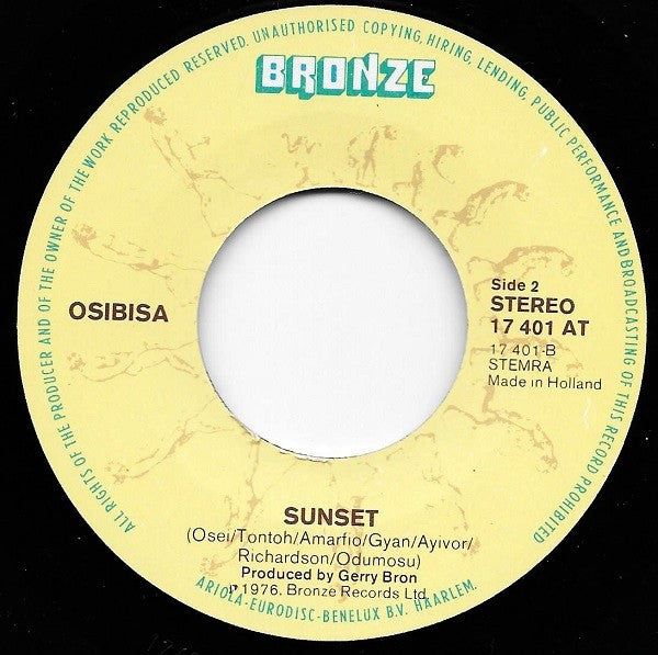 Osibisa : The Coffee Song (7")