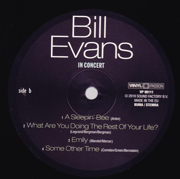 Bill Evans - In Concert - Autumn Leaves (LP, Comp, RM)