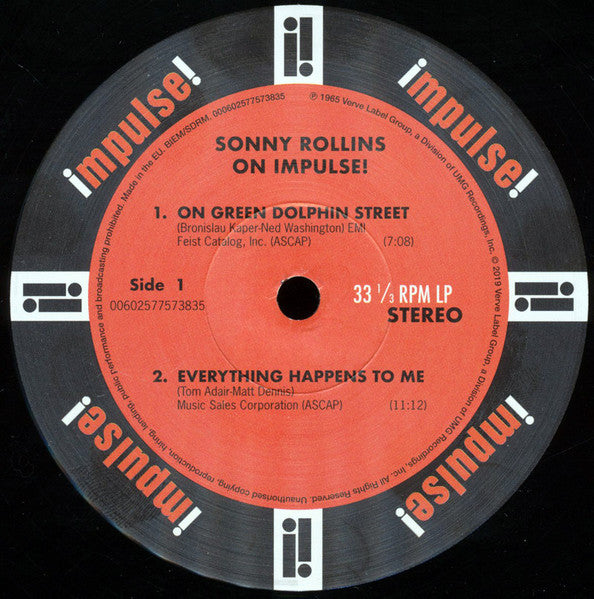 Sonny Rollins - On Impulse! (LP, Album)