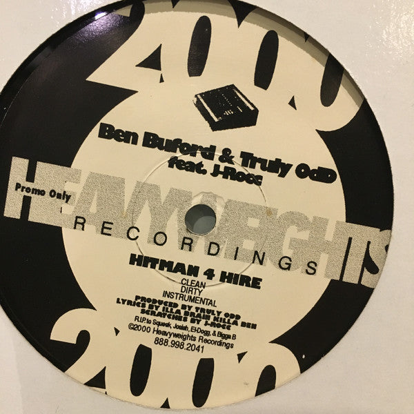 Ben Buford & Truly OdD Feat J Rocc - Hitman 4 Hire / X-Cercize-1-2 (12", Promo)