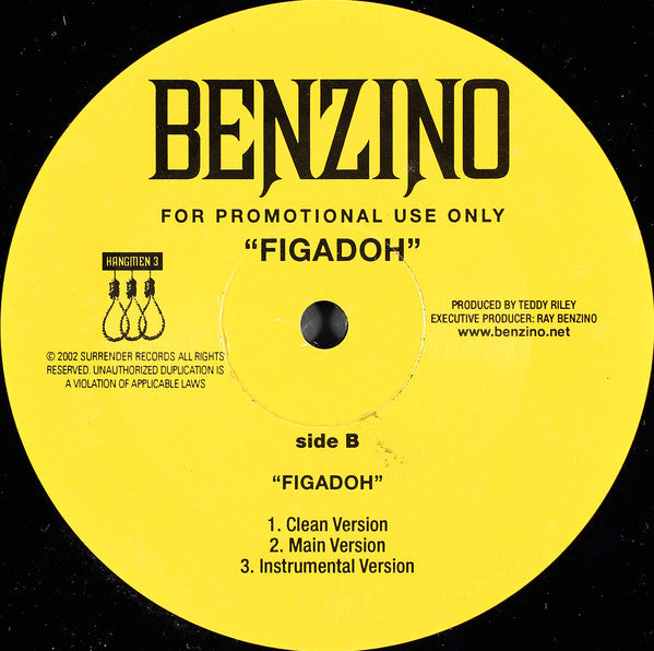 Benzino - So Beautiful b/w Figadoh (Remix) (12", Single, Promo)