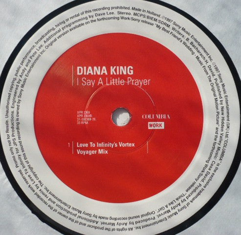 Diana King : I Say A Little Prayer (12", Promo)