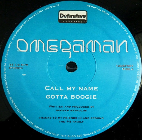 Omegaman : Call My Name (12")