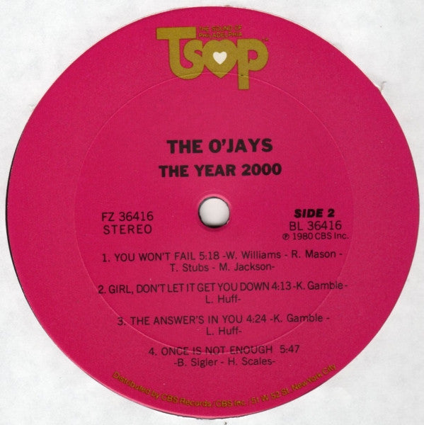 The O'Jays - The Year 2000 (LP, Album, Pit)