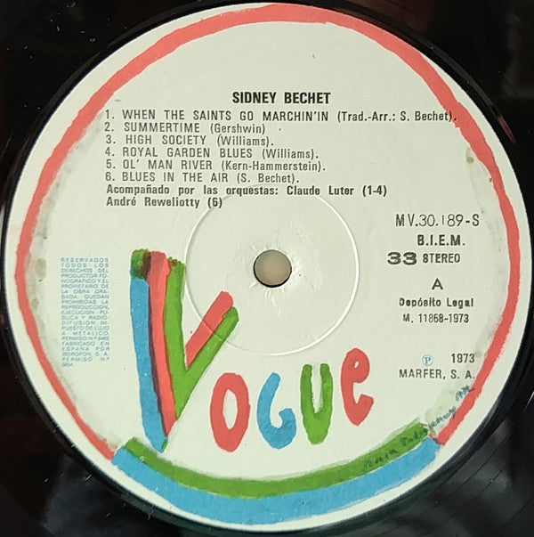 Sidney Bechet : Sidney Bechet (LP, Comp)