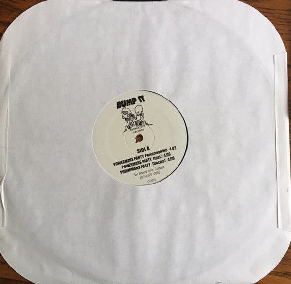 Powerman MC & Nookie : Powermans Party (12", Single, Promo)