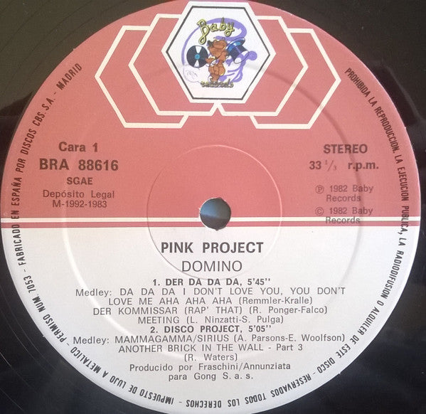 Pink Project - Domino (2xLP, Album, Gat)