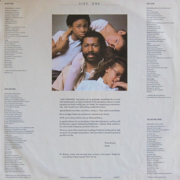 Teddy Pendergrass - Love Language (LP, Album, SP )