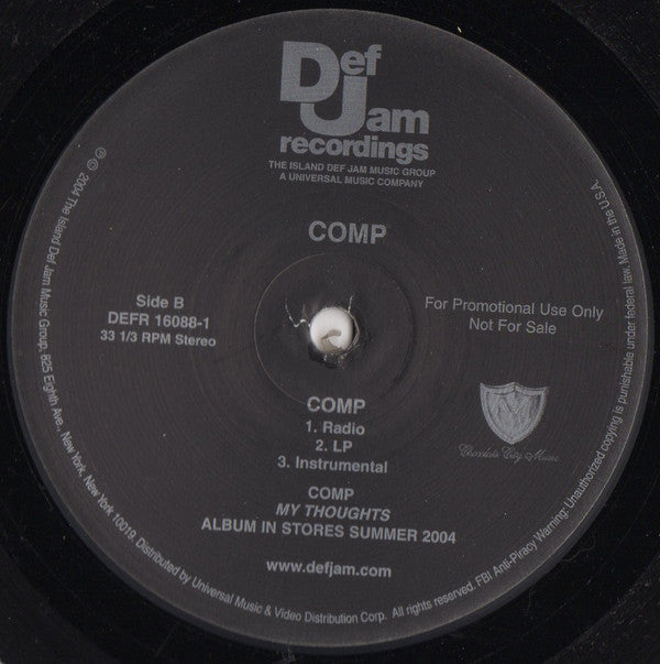 Comp : Harder / Comp (12", Promo)