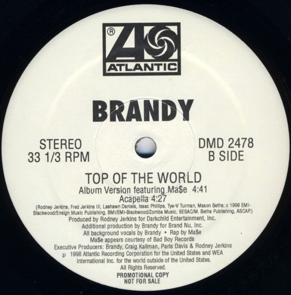 Brandy (2) : Top Of The World (12", Promo)