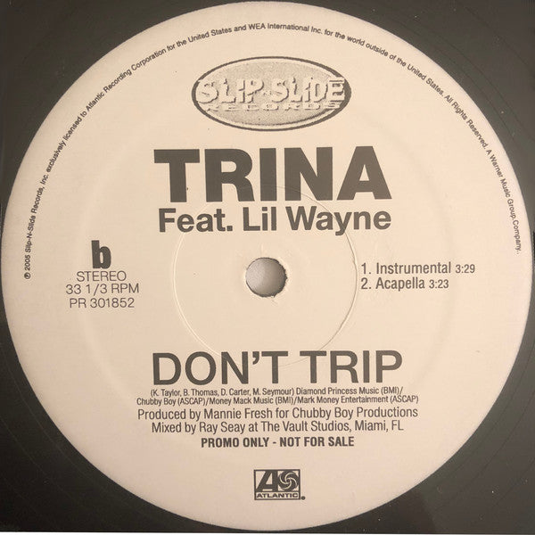 Trina Featuring Lil Wayne : Don't Trip (12", Single)