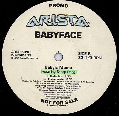 Babyface - Baby's Mama (12", Promo)