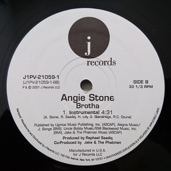 Angie Stone - Brotha (12", Promo)