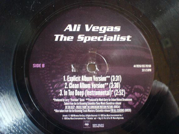 Nas & Nature / Ali Vegas - In Too Deep / The Specialist (12")