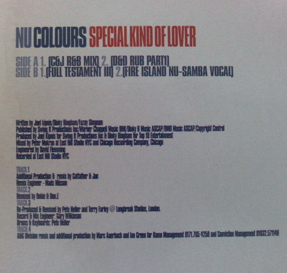 Nu Colours - Special Kind Of Lover (12")