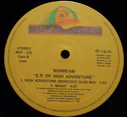 Sunbeam - E.P. Of High Adventure (12", EP)