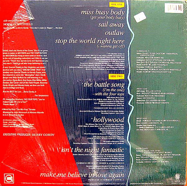 The Temptations - Back To Basics (LP, Album)