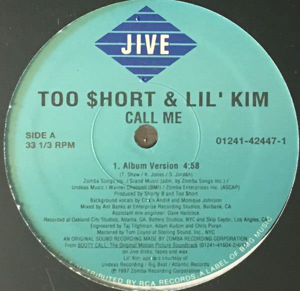 Too Short & Lil' Kim : Call Me (12")