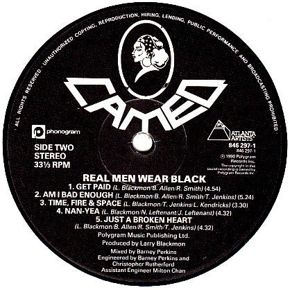 Cameo - Real Men … Wear Black (LP, Album)