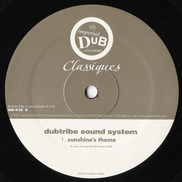 Dubtribe Sound System - Classiques (12")