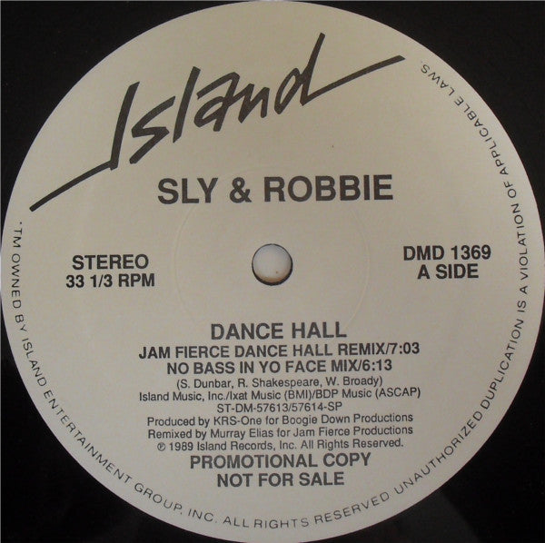 Sly & Robbie - Dance Hall (12", Promo)